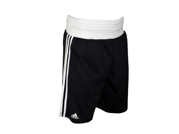 Adidas Base Punch MK2 II Climalite Boxing Shorts - Black White